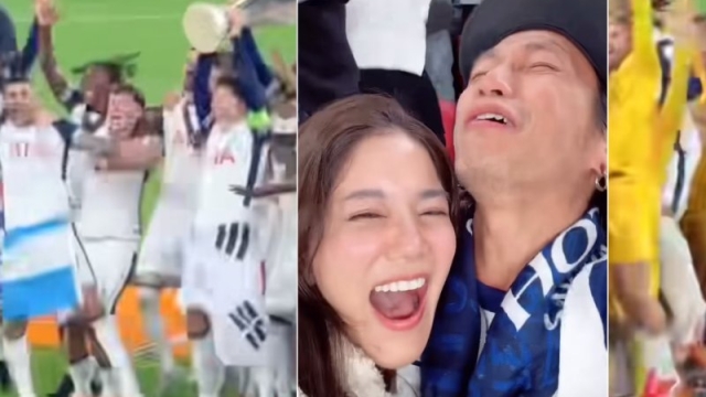 น้ำตาแทบไหล! ช๊อต "ก้อยรัชวิน - ตูนบอดี้สแลม" เชียร์ติดขอบสนาม วินาที "สเปอร์" คว้าแชมป์ประวัติศาสตร์