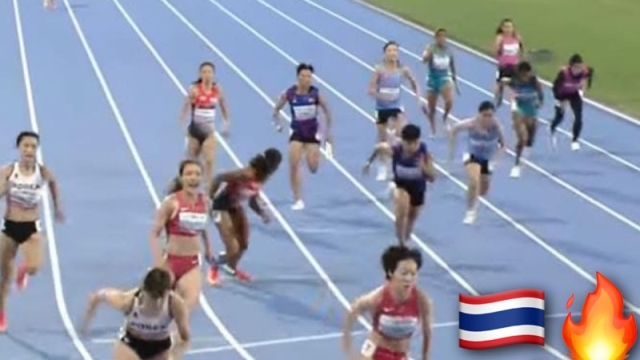 ชมช็อต ทีมผลัดหญิงไทย สับสปีดเต็มหลอด 4x100 เมตร ทุบสถิติใหม่คว้าเหรียญประวัติศาสตร์เอเชีย