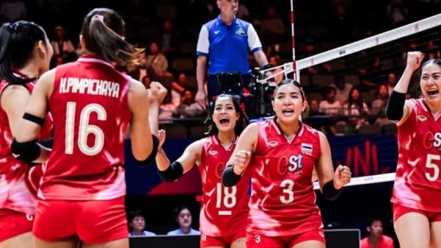 ทีมตบลูกยางสาวไทยแรงปลาย! ทุบ ฟิลิปปินส์ พลิกแซงคว้าชัยสนามแรก SEA V.League 2025