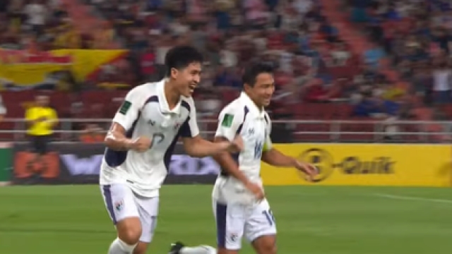 ชนาธิป ยิงอย่างโหด !! ทีมชาติไทย นำห่าง ทีมชาติไต้หวัน 2-0