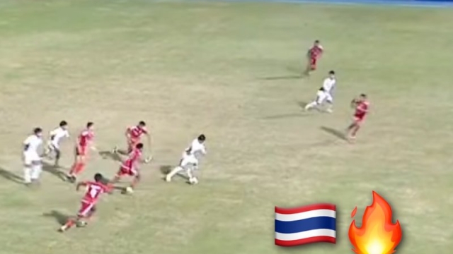 ชมช็อต เบอร์ 10 ทีมชาติไทย ลากอย่างโหดเข้าไปยิงประตู แนวรับคูเวต 4-5 คนเอาไม่อยู่ 