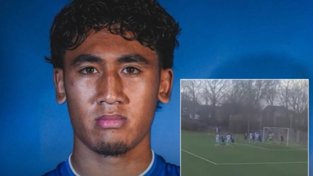 ชมช็อต “พีรวัส ฟินน์ บราวน์” ปราการหลังไทย ตีลังกายิงประตูสุดสวย ลีกเยอรมัน 