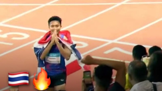 ความรู้สึกแฟนอาเซียน ทึ่ง !! “บิว ภูริพล” ลมกรดทีมชาติไทย จารึกประวัติศาสตร์อาเซียนคนแรกวิ่งต่ำ 10 วิ