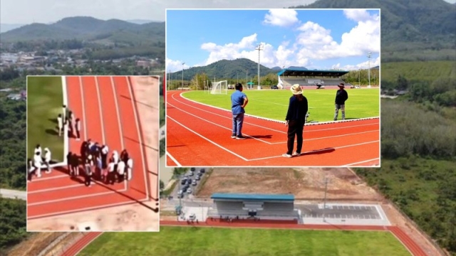 หนึ่งเดียวในโลก !! เปิดภาพมุมสูง “ลู่วิ่งหักศอก” ที่ประเทศไทย สปีดเต็มหลอดมีหลุดโค้งแน่