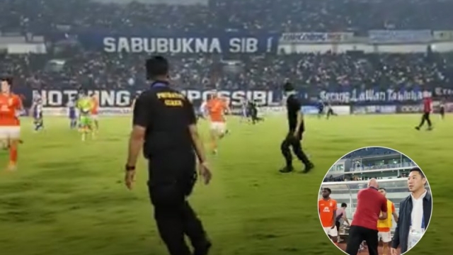 มุมนี้ชัดที่สุด !! ทีมสต๊าฟราชันมังกร เผยช๊อตวินาทีระทึก เหตุการณ์สุดช็อกหลังเกม “ราชบุรี” บุกถิ่นยอดทีมแชมป์อินโดนีเซีย