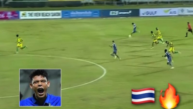 ชมช็อต ศุภชัย ใจเด็ด ยิงไกลมหัศจรรย์จากแดนตัวเองระยะ 70 หลา แฟนบอลอึ้งกันทั้งสนาม