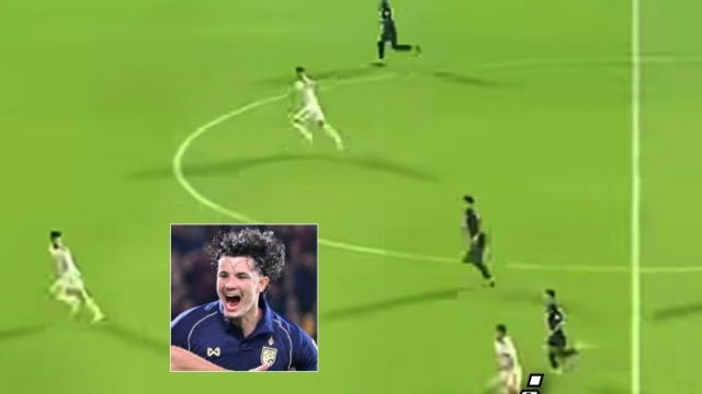 อึ้งกันทั้งสนาม !! ช็อต “จู๊ด เบลล์” แผลงฤทธิ์เทคนิค+สปีด 99 ยิงเกือบเป็นประตูให้ทีมชาติไทย