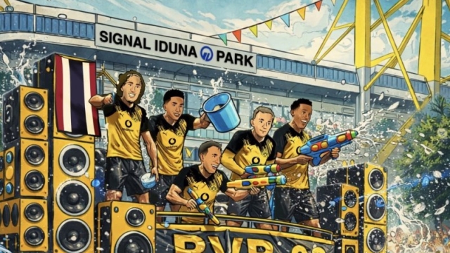 ฮือฮา !! โบรุสเซีย ดอร์ทมุนด์ โพสต์ขึ้นหน้าหนึ่ง 5 แข้งดัง “ขึ้นรถแห่เล่นสงกรานต์ประเพณีไทย“