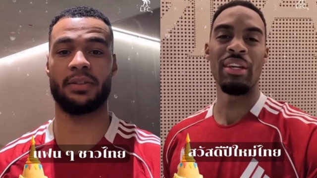 ฮือฮา !! ลิเวอร์พูล โพสต์ขึ้นหน้าหนึ่ง 2 แข้งดัง “ส่งสารสงกรานต์ถึงแฟนบอลไทย“