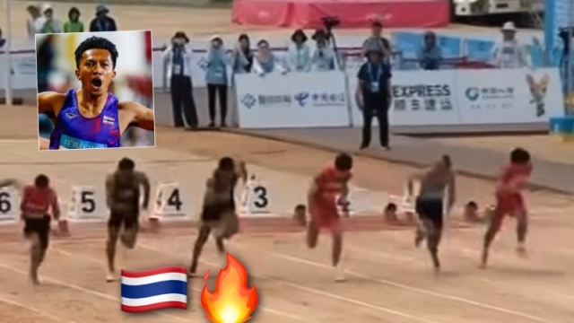 โด่งดังทั่วแผ่นดินมังกร !! ช็อตวินาทีลมกรดจีนสุดช็อก โดน “เทพบิว” ลมกรดทีมชาติไทย แซงสุดระทึกคว้าเหรียญทองประวัติศาสตร์