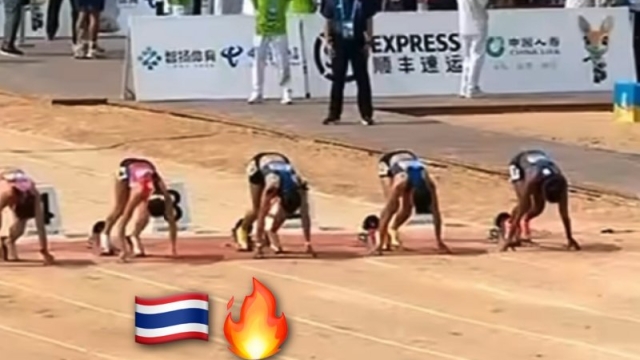 ชมช็อต “จิราพัชร ขานอ่อนตา” ลมกรดสาวทีมชาติไทย สับสปีดสะเทือนแผ่นดินมังกร คว้าเหรียญทองประวัติศาสตร์ 