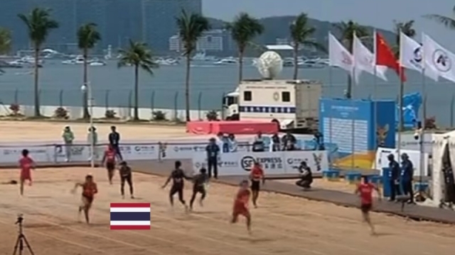 ชมช็อต “เทพบิว” ดวลเดือดเจ้าภาพจีนไม้สุดท้าย ทีมผลัด 4x60 ม. ชาย รอบชิงชนะเลิศ Asian Beach Games 2026