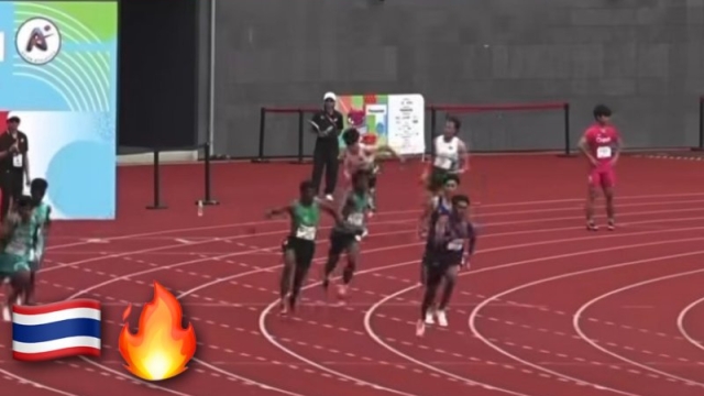 ไทยสะเทือนเอเชีย !! วิ่งผลัดชาย 4x100 ม. ทีมชาติไทย สับสปีดเข้าอันดับ 1 ทะลุรอบชิงชนะเลิศ