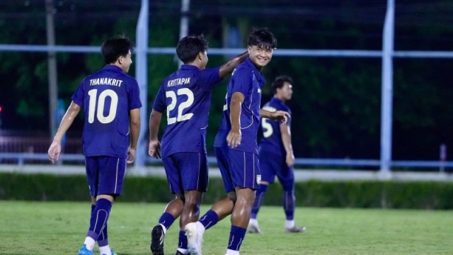 ด่วน !! คีร์กีซสถาน โดน “ทีมชาติไทย U23” ยิงประตูตีเสมอ 1-1
