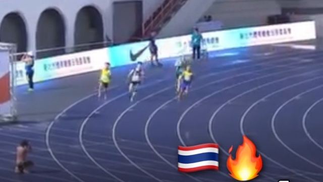 ชมช็อต “เทพบิว” กดสปีดเต็มหลอด แซงเข้าป้าย ทุบสถิติคว้าเหรียญทองประวัติศาสตร์