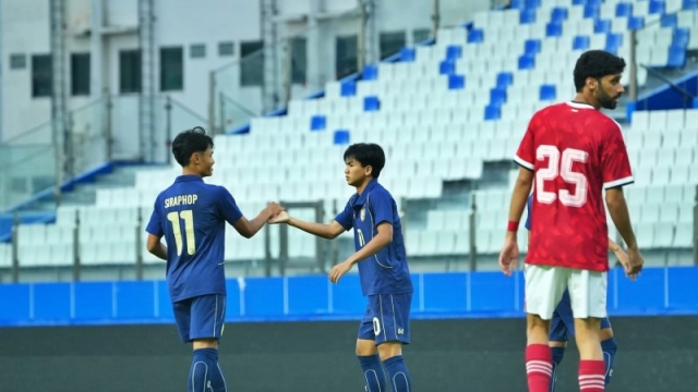 ทีมชาติไทย U23 ยิงประตูขึ้นนำ ทีมชาติ UAE 1-0