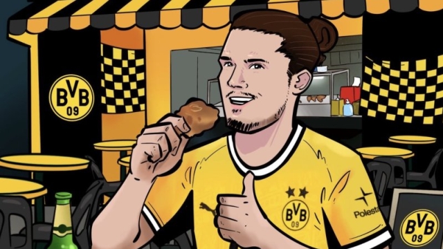 ฮือฮา !! Borussia Dortmund โพสต์แข้งดังบอลโลก นั่งกิน “ไก่ทอดหาดใหญ่”