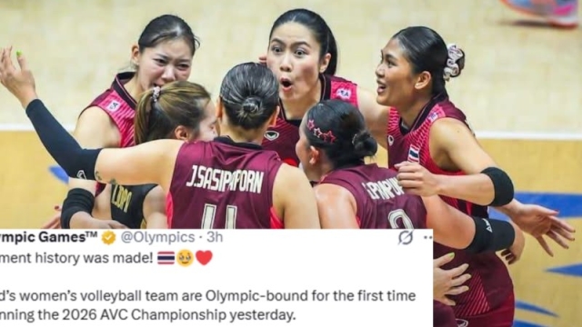 ฮือฮา !! เพจ Olympic แชร์โมเมนต์ประวัติศาสตร์ “ทีมสาวไทย” เขย่าวงการลูกยางโลก